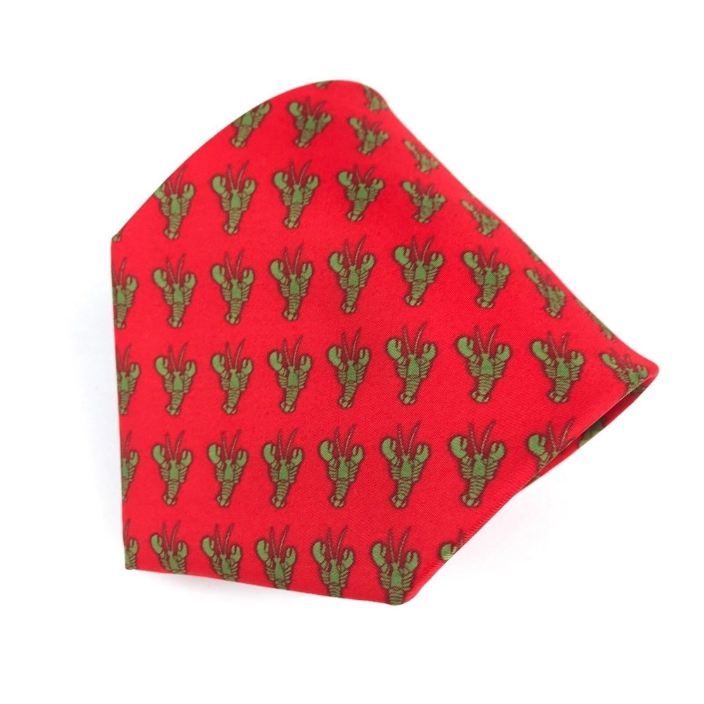 Utopia Men's Tie Handmade Red Green Lobster Sea Life Animal Necktie 56" NEW - Picture 2 of 8
